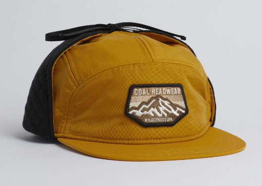 COAL - The Tracker Flannel Lined 5 Panel Earflap Cap
