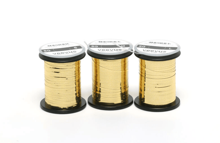 Veevus Silver/Gold Mylar Tinsel - Wire , Tinsel & Lead - Fly Fish Food