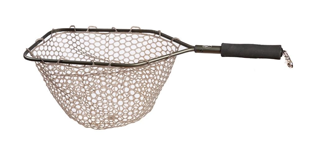 camo fish netting Adamsbuilt Aluminum Trout Net, 15" with Camo Ghost Netting – Fly Fish Food