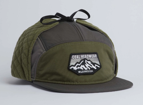 COAL - The Tracker Flannel Lined 5 Panel Earflap Cap