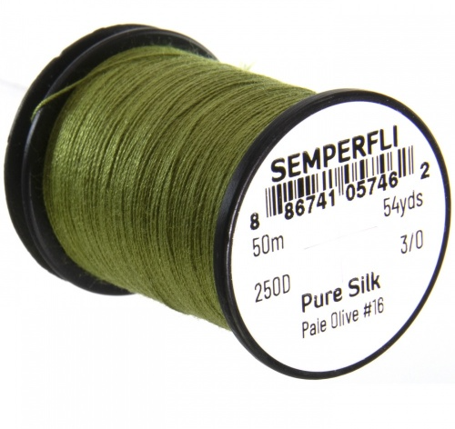 Semperfli Pure Silk Pale Olive #16