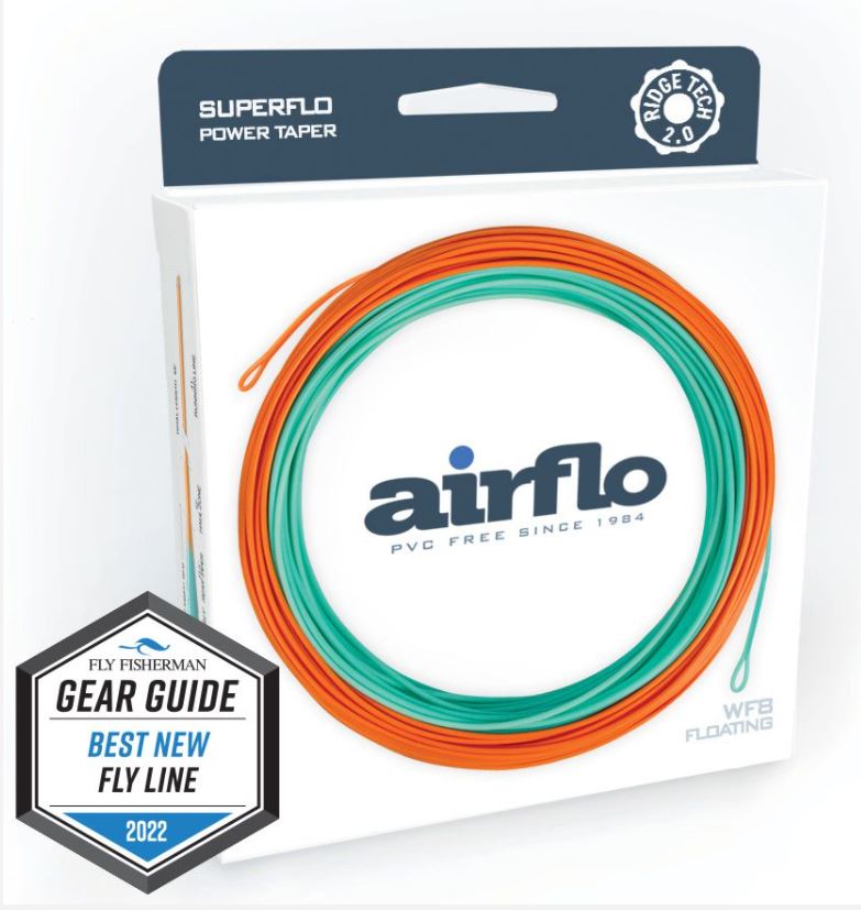 Ligne De Pêche à La Mouche Airflo Superflo Ridge 2.0 Power Taper - WF5F - Sans PVC