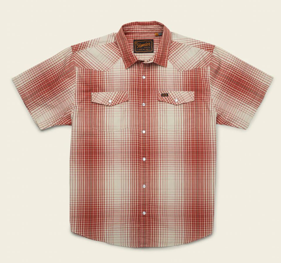 Howler Bros. H Bar B Snapshirt Roberts Plaid - Mars Red