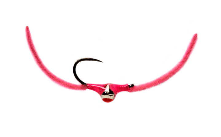 Croston's Chenille Worm Soft Pink Barbless - Flies - Fly Fish Food