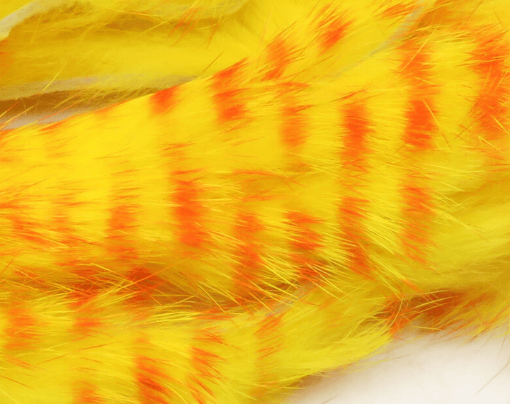 Red Barred Magnum Rabbit Strips - Hair & Fur - Fly Fish Food