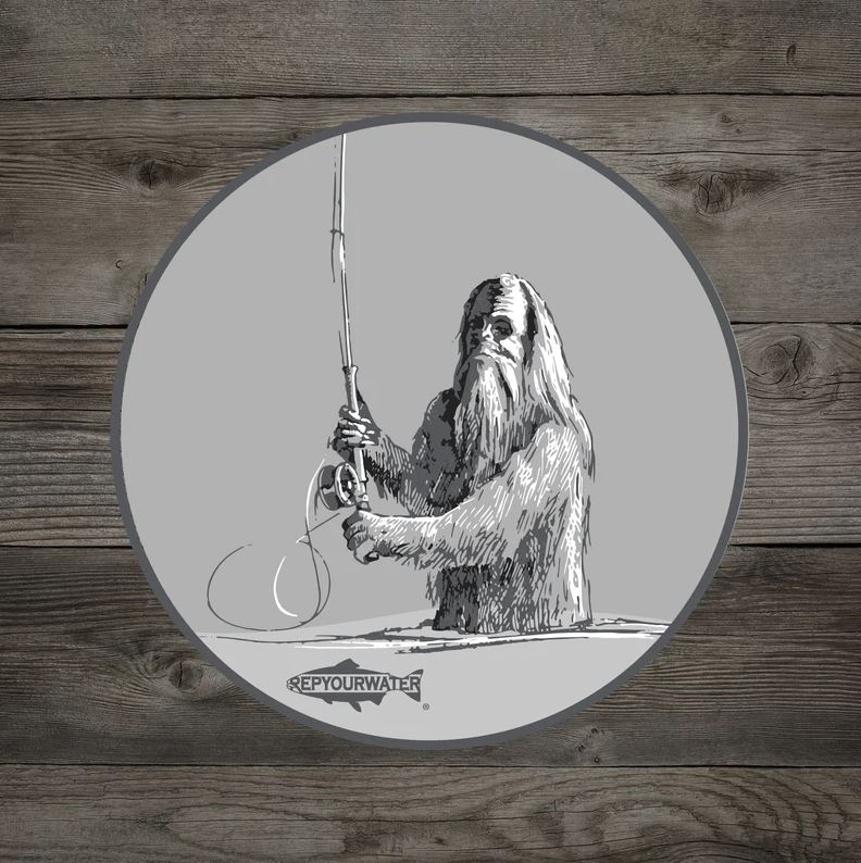 Rep Your Water - Swing. Squatch. Repeat. Sticker - Stickers - Fly Fish Food
