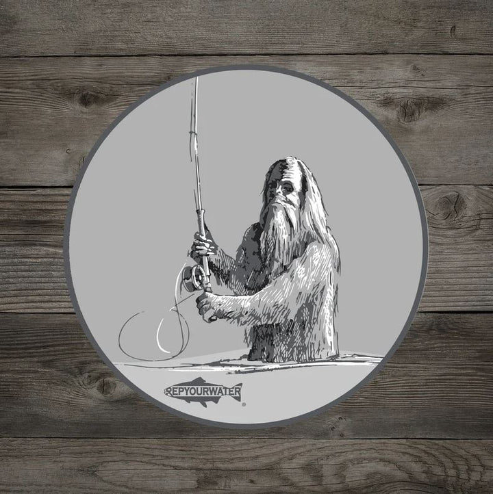 Rep Your Water - Swing. Squatch. Repeat. Sticker - Stickers - Fly Fish Food