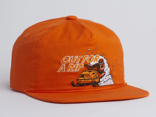 COAL - The Field Brushed Twill Vintage Strapback Cap - Orange