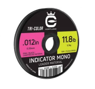 Cortland Spooled Indicator Mono - Tri Colored
