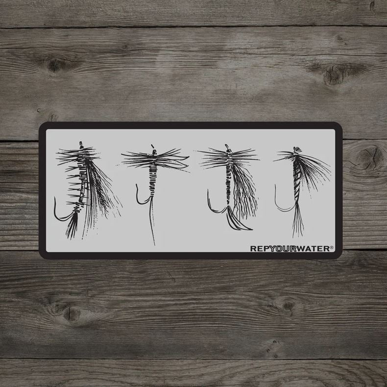 Rep Your Water - Trout Ties Sticker - Stickers - Fly Fish Food