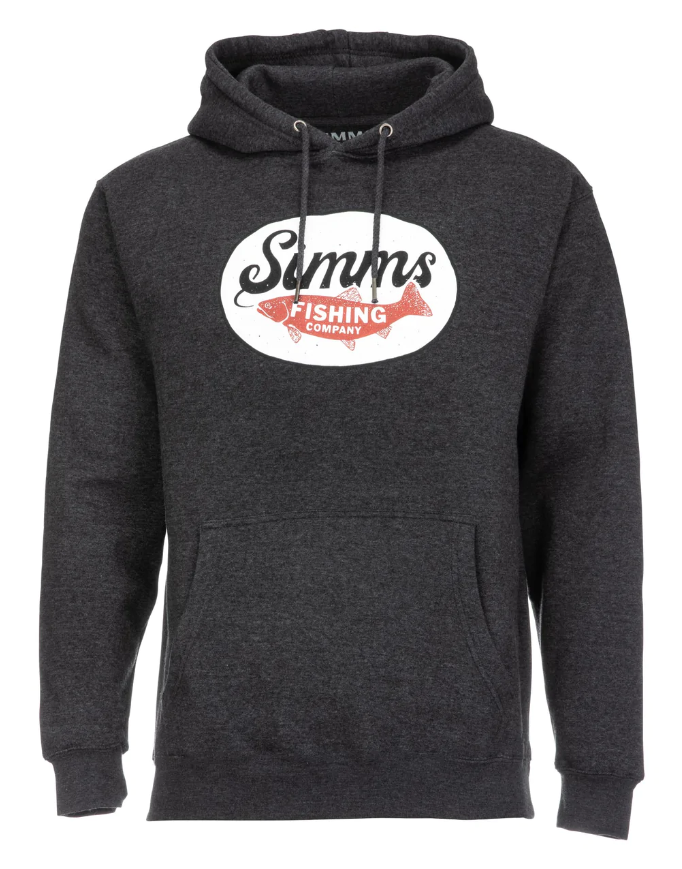 Simms M's Trout Wander Hoody - Charcoal Heather